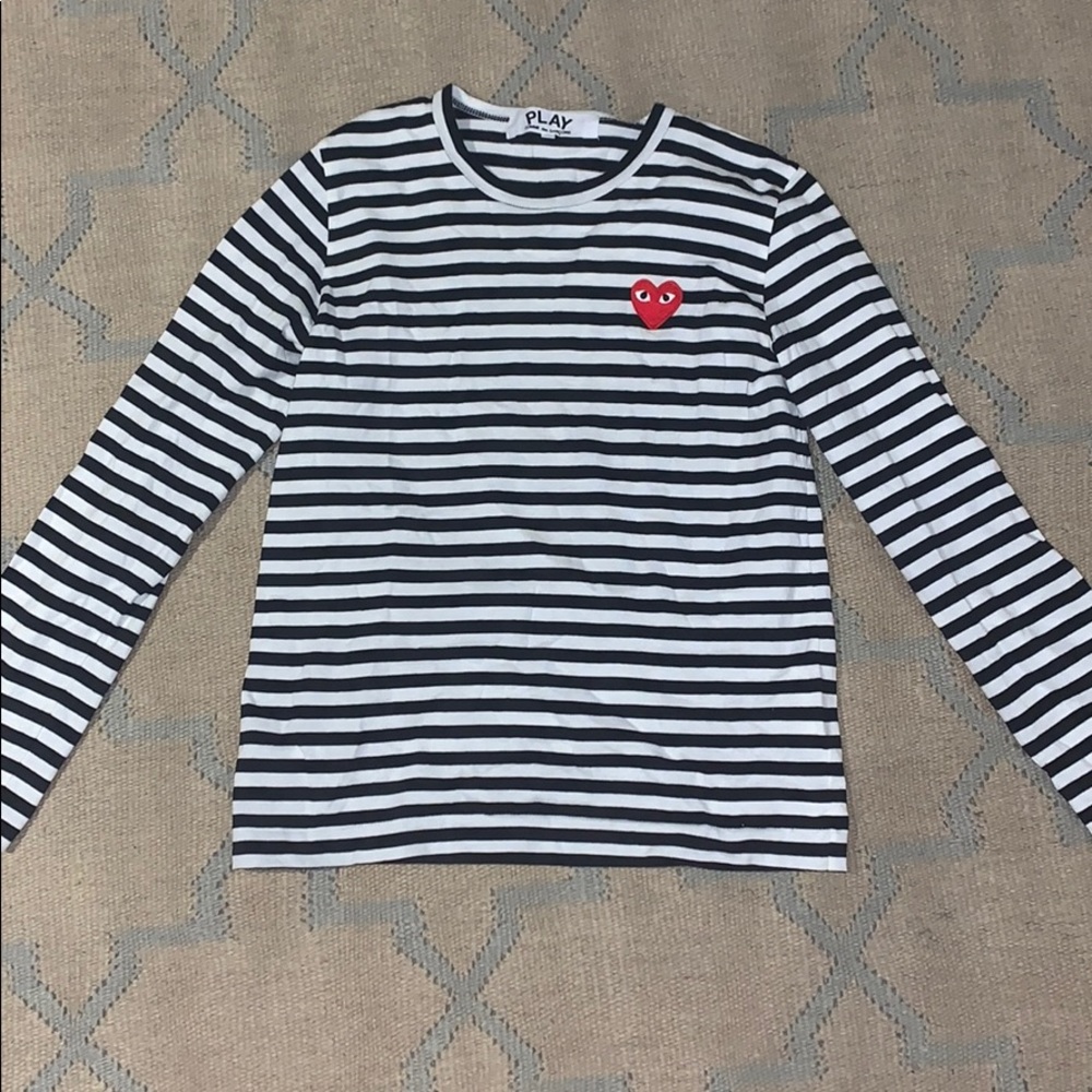 PLAY black and white stripped T! Never worn.